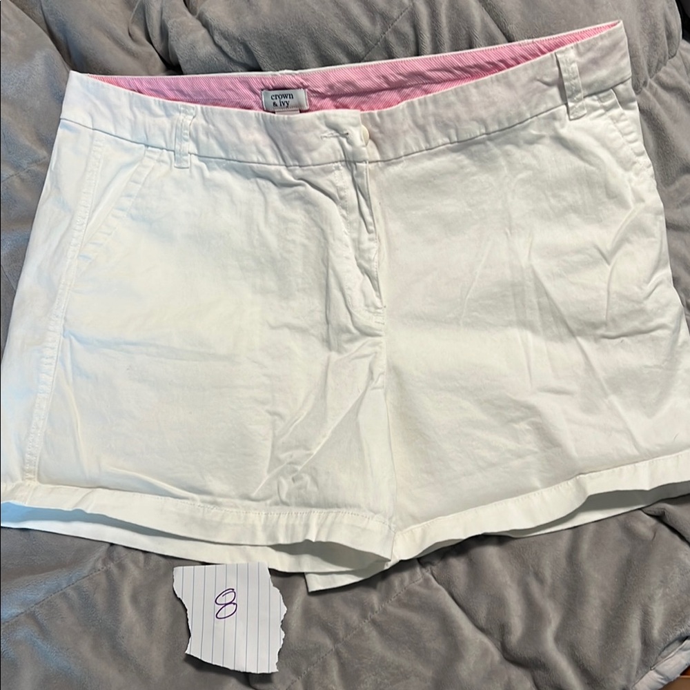 Shorts - khaki style - white size 16